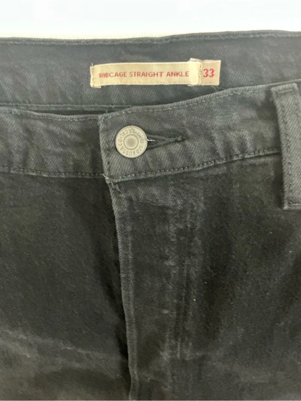 Levi's Straight Black Men's Jeans waist 33